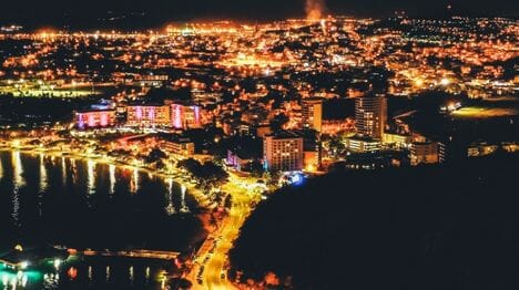 new caledonia night life and view of city lights